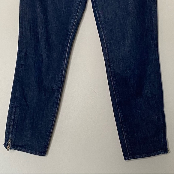Madewell Dark Wash Zipper Ankle Mid-rise Jeans, Size 28 - Picture 3 of 14